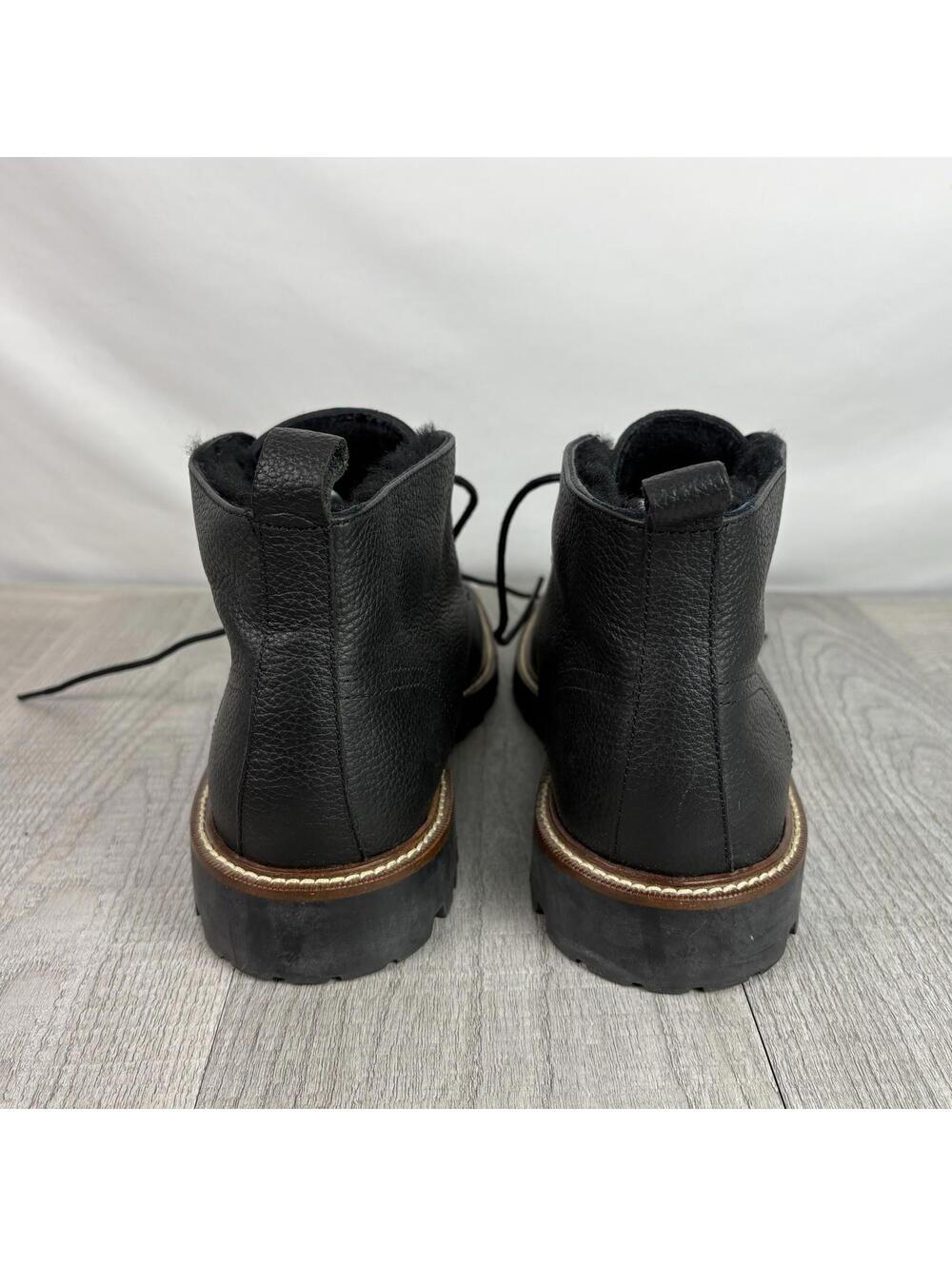 Men's NEW  BANANA REPUBLIC  Black Leather Chukka Boots - Size 9 - Picture 4 of 9
